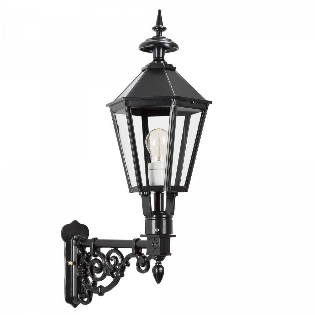 Klassieke buitenlamp Spaarne M van KS Verlichting strakke stijlvol klassiek vormgegeven buitenverlichting voor aan de wand