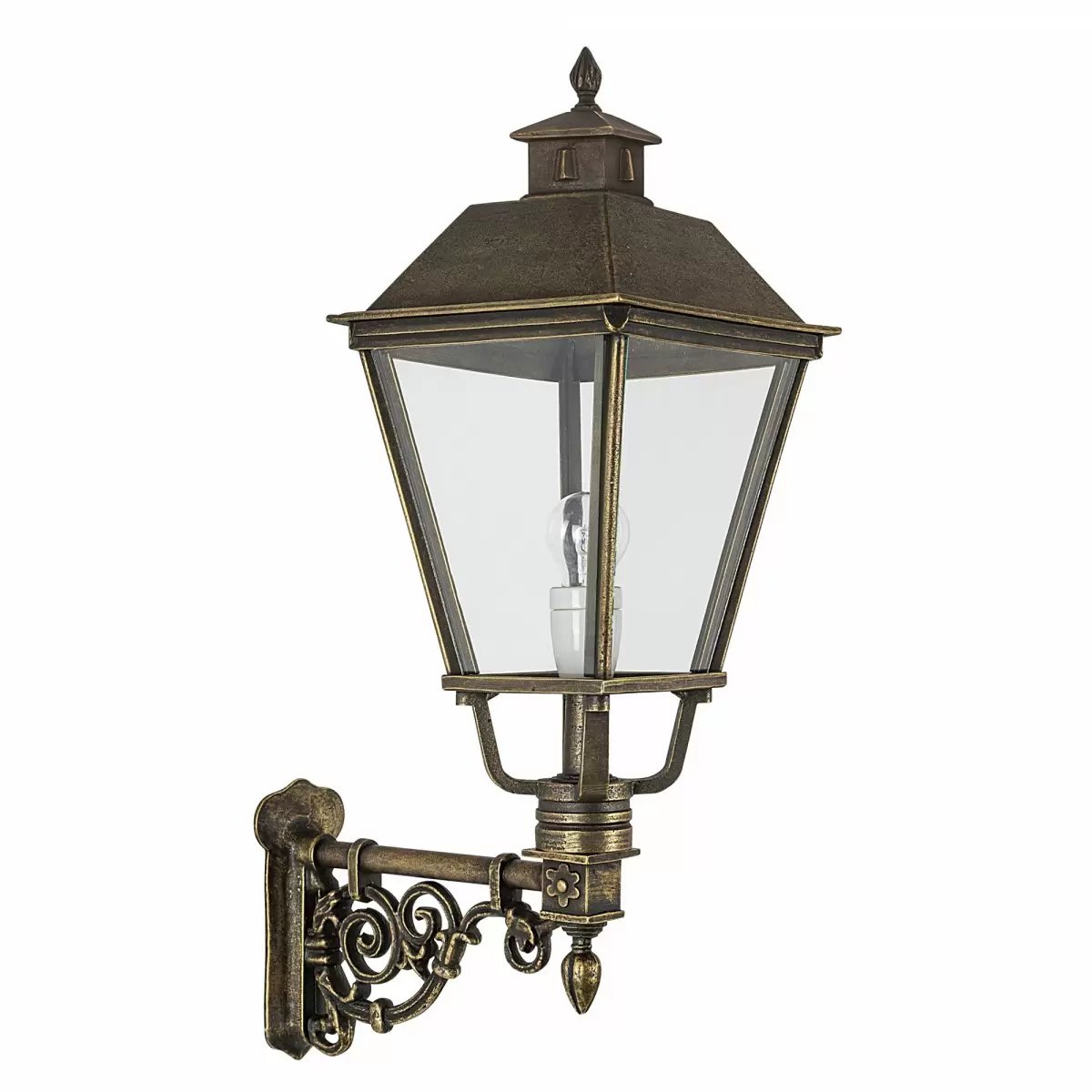 Buitenlamp Katwijk M brons