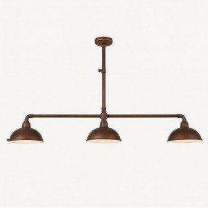 messing lamp met een E27 fitting in de kleur antiek donker koper