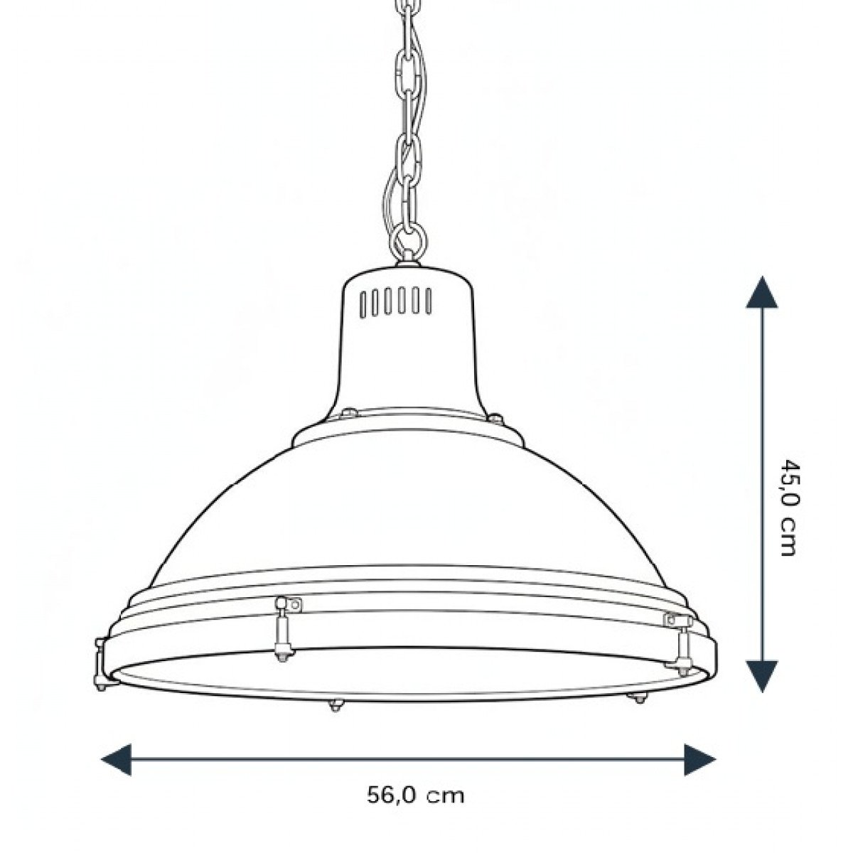 Hanglamp Agra Antiek Zwart