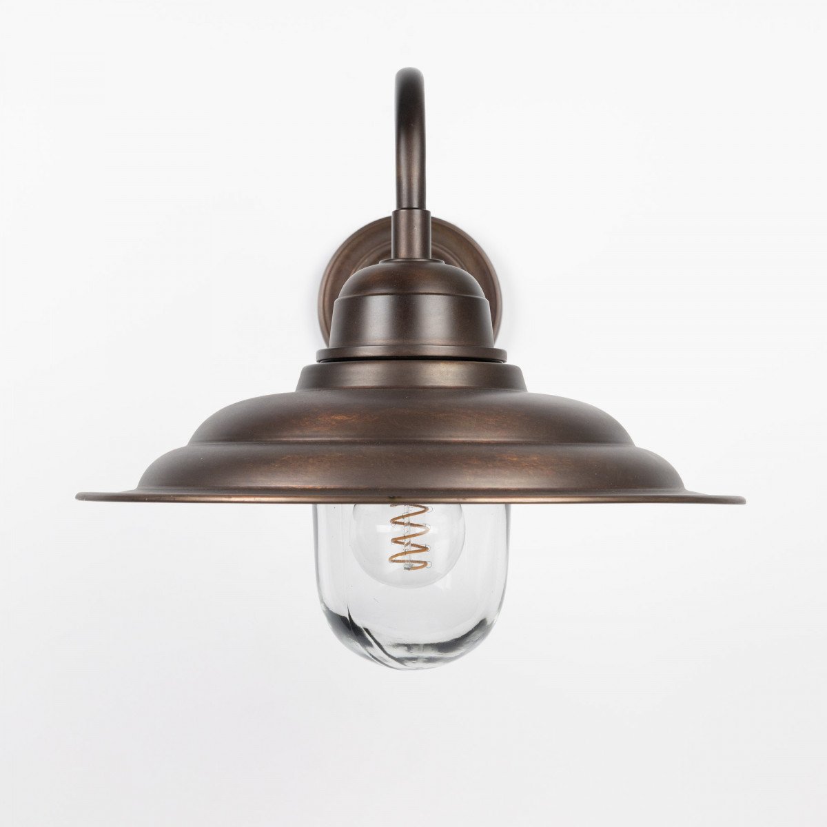 Muurlamp Derby Antiek donker messing