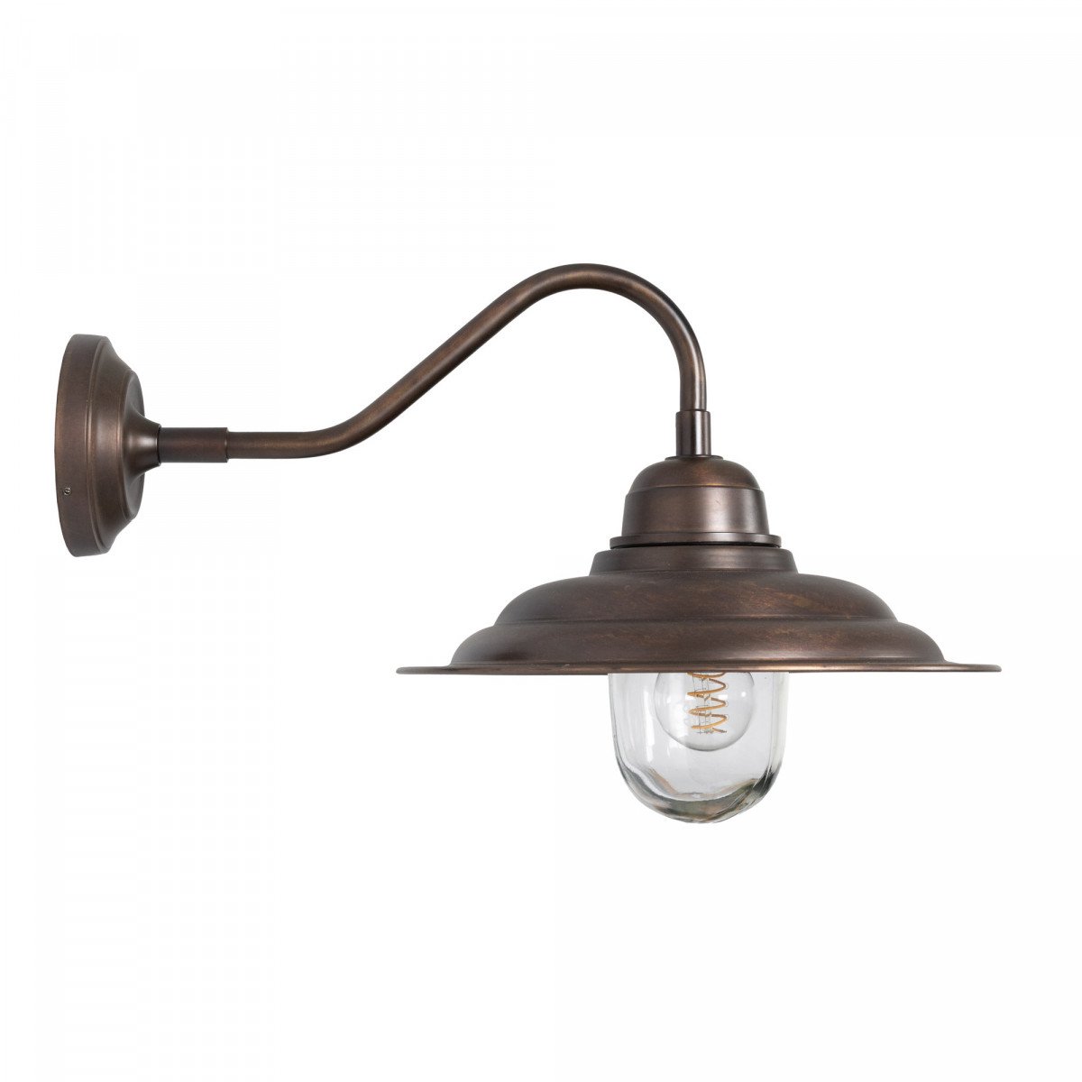 Muurlamp Derby Antiek donker messing