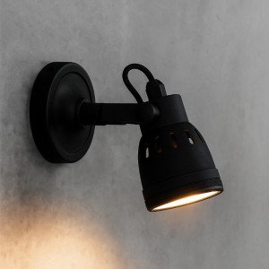 Indigo Antiek Zwart Opbouwspot Indigo Antiek Zwart Opbouwspot