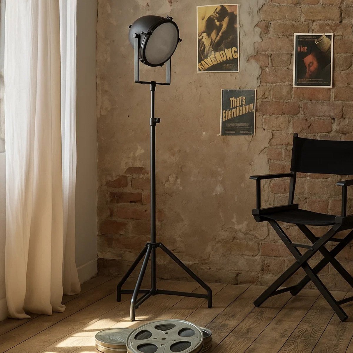 Vloerlamp Imola XXL Antiek Zwart