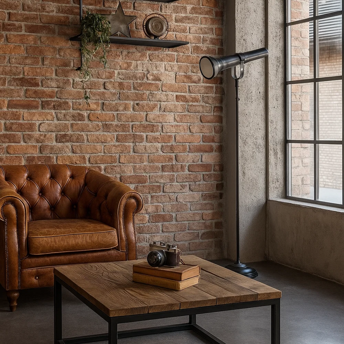 Vloerlamp Torch Antiek Zwart