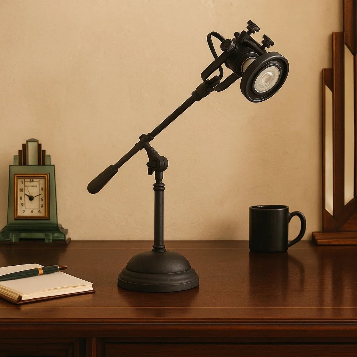 Tafellamp Prescott Antiek black