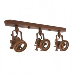 Plafondlamp Triple Prescott Antiek Donker Koper Plafondlamp Triple Prescott Antiek Donker Koper