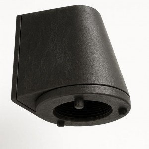 messing lamp met een GU10 fitting in de kleur antiek zwart