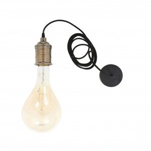 Snoer & Messing Houder Antiek Koper E40 Fitting 