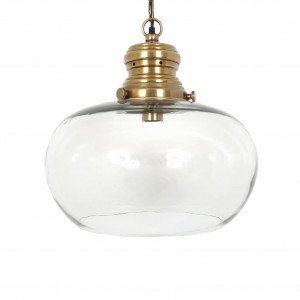 Hanglamp Hayley L Antiek Messing