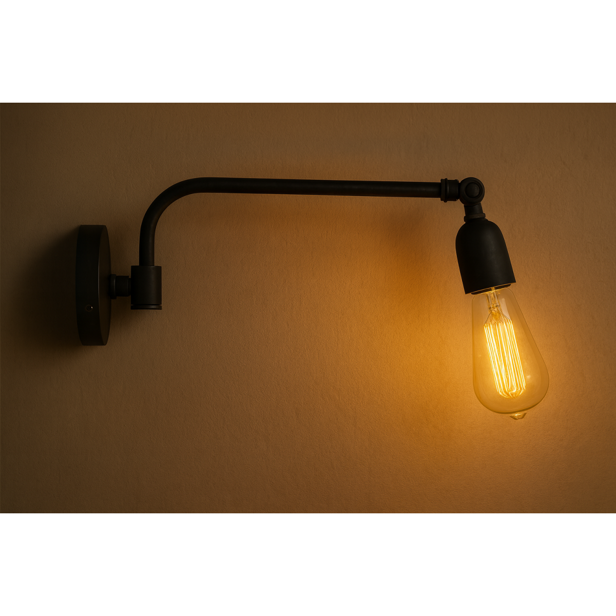 Carlton Wandlamp Antiek zwart