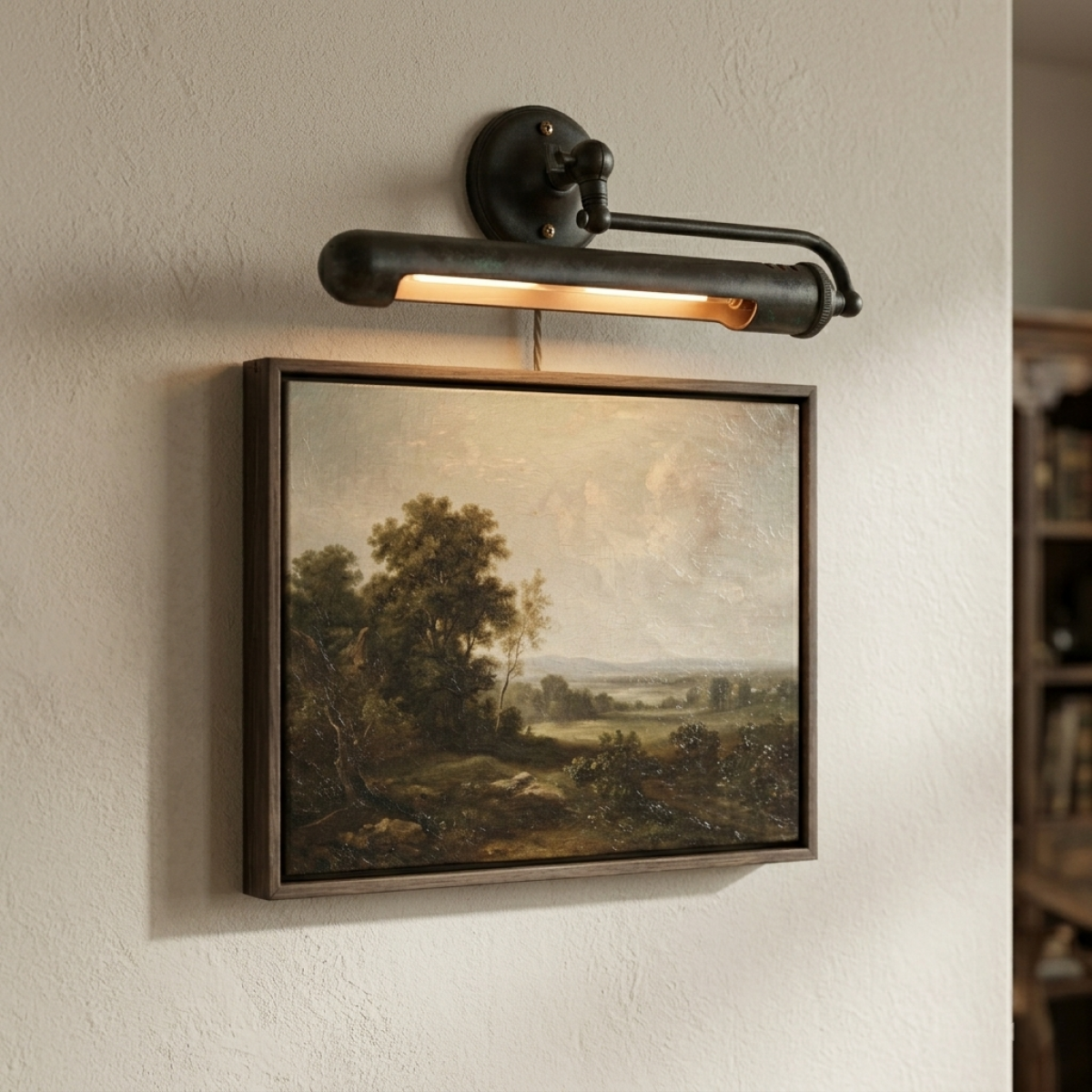 Muurlamp Cabot Tube L Antiek Zwart