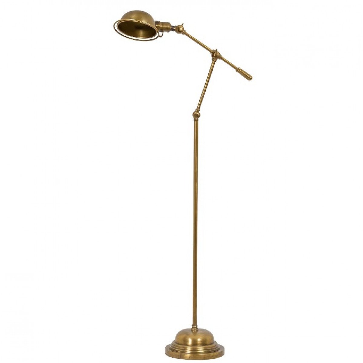 messing lamp met een E27 fitting in de kleur antiek messing
