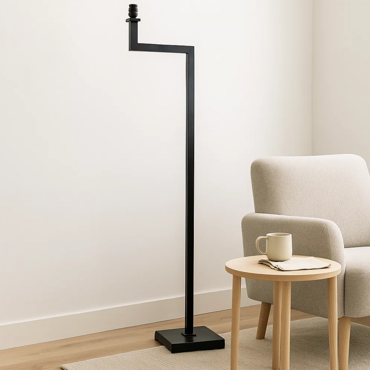Vloerlamp Cobbs Antiek Zwart