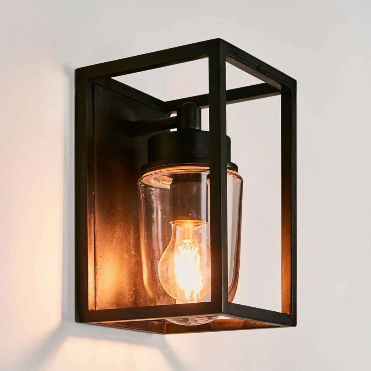 Fitzroy wandlamp Antiek zwart
