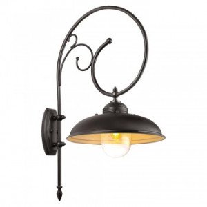 messing lamp met een E27 fitting in de kleur antiek zwart