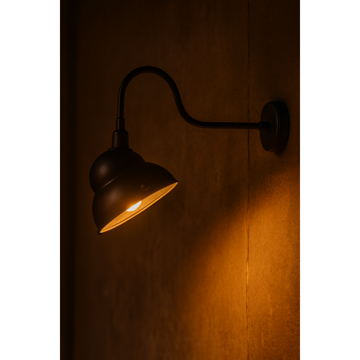 Clyde wandlamp Antiek  bruin XXL 
