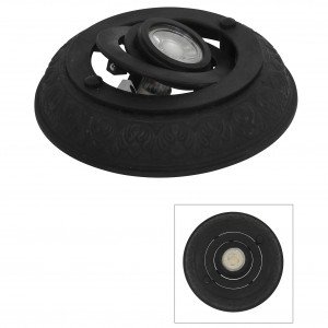 Plafondspot Cecil Embossed Antiek Zwart