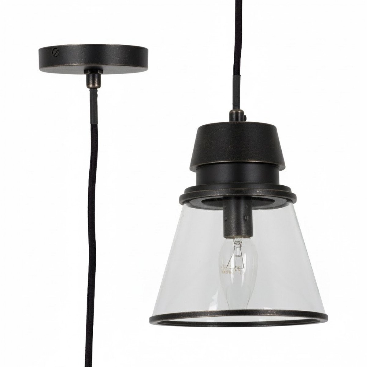 Hanglamp Purdy Antiek Zwart