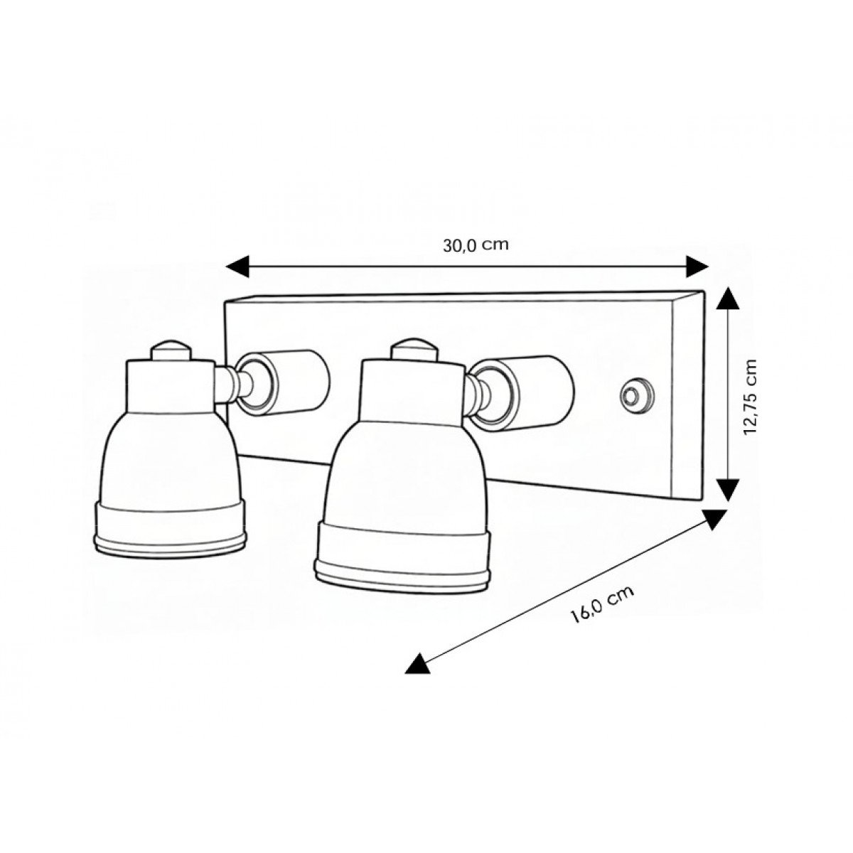 Industriële vintage Indigo Swirl Double antiek brons