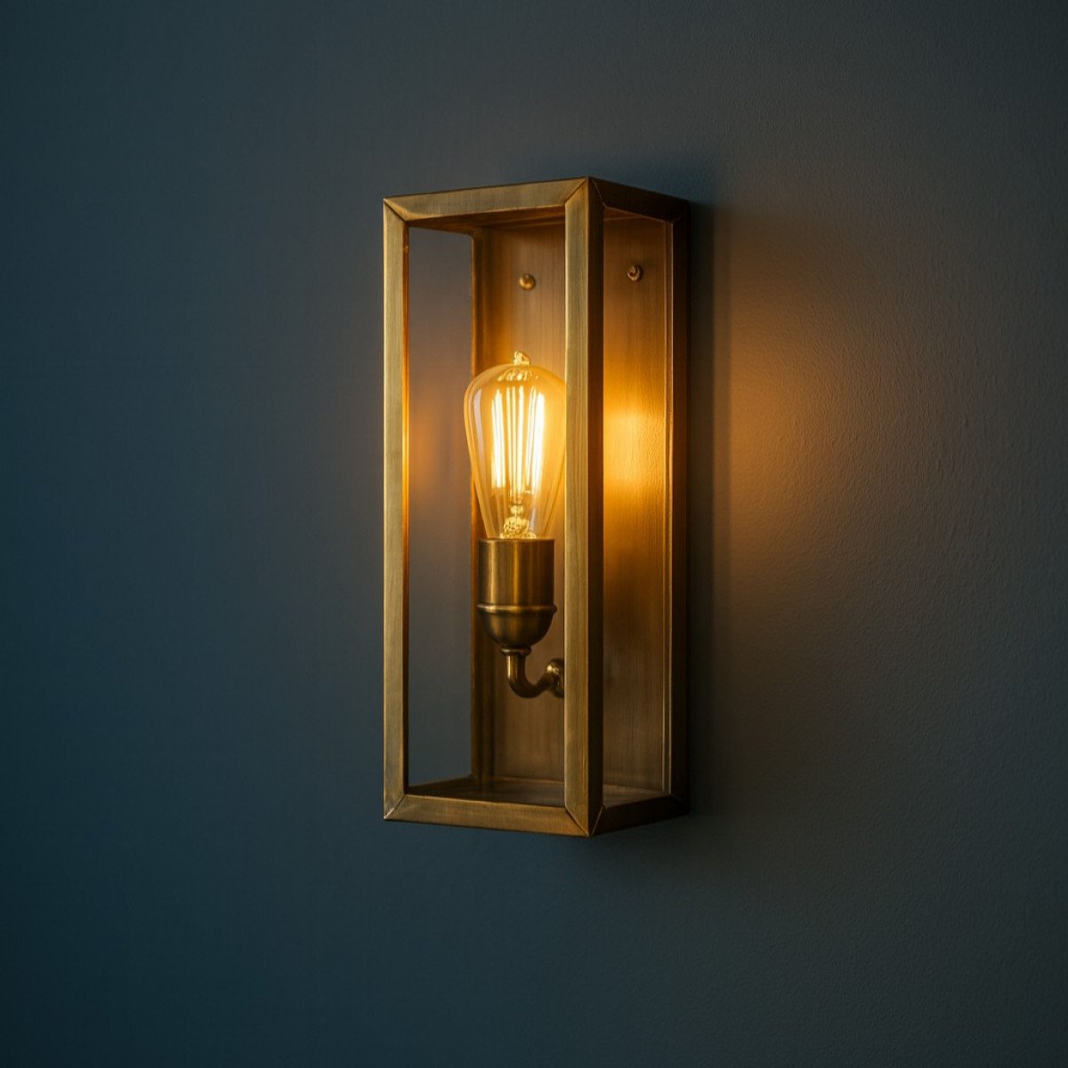 Muurlamp Belfort Antiek Messing