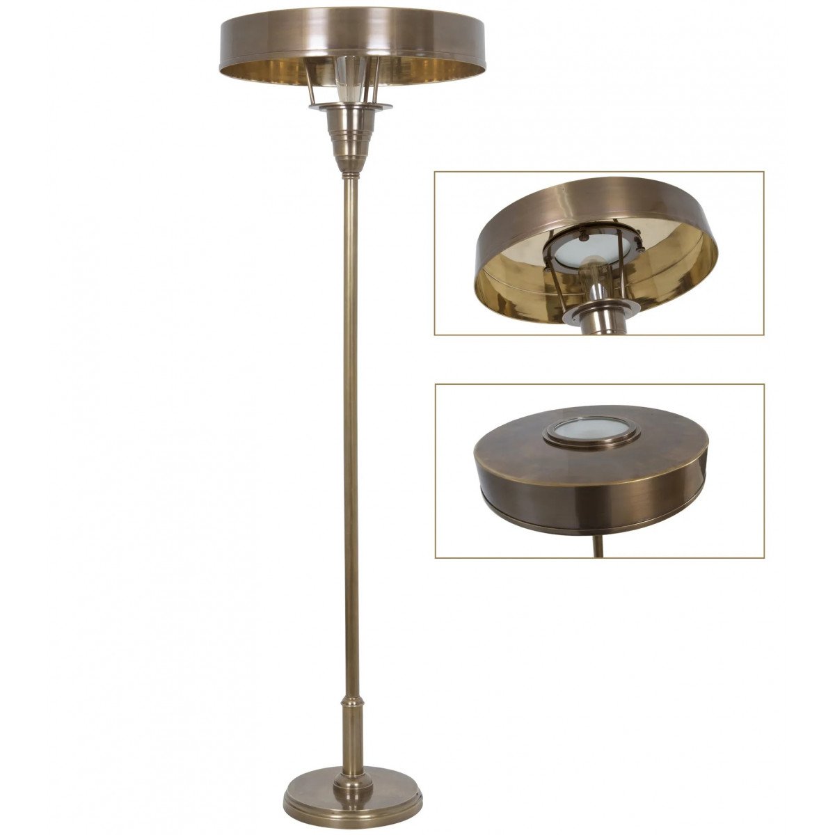 Vloerlamp Auriol Antiek Messing
