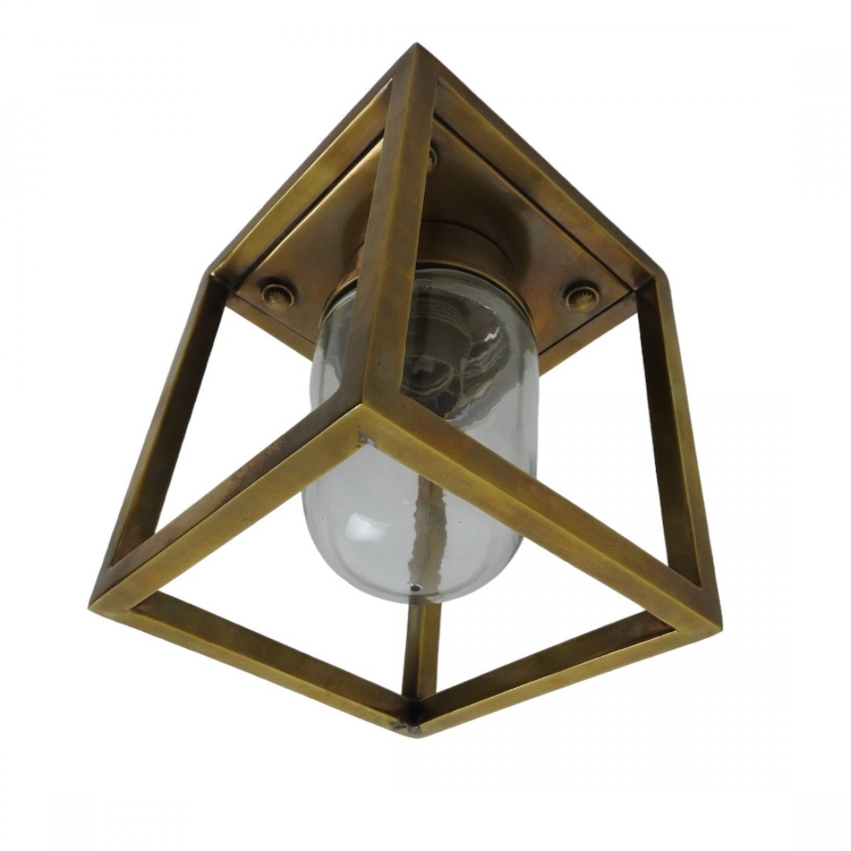 Ferryhill Plafondlamp Antiek Messing Buitenlamp