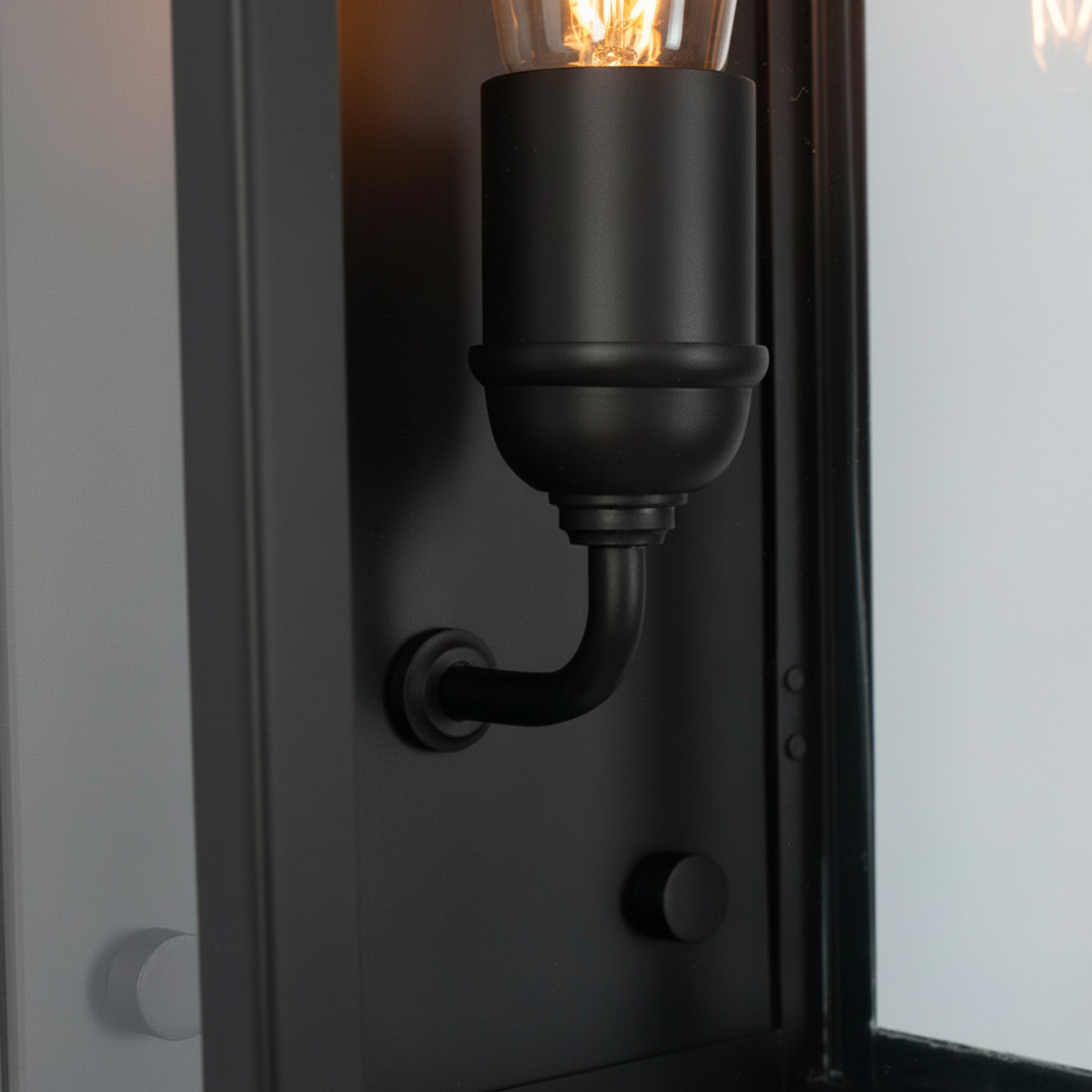 Muurlamp Biarritz Antiek Zwart