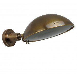 Muurspot Gisborne Swirl Antiek Messing