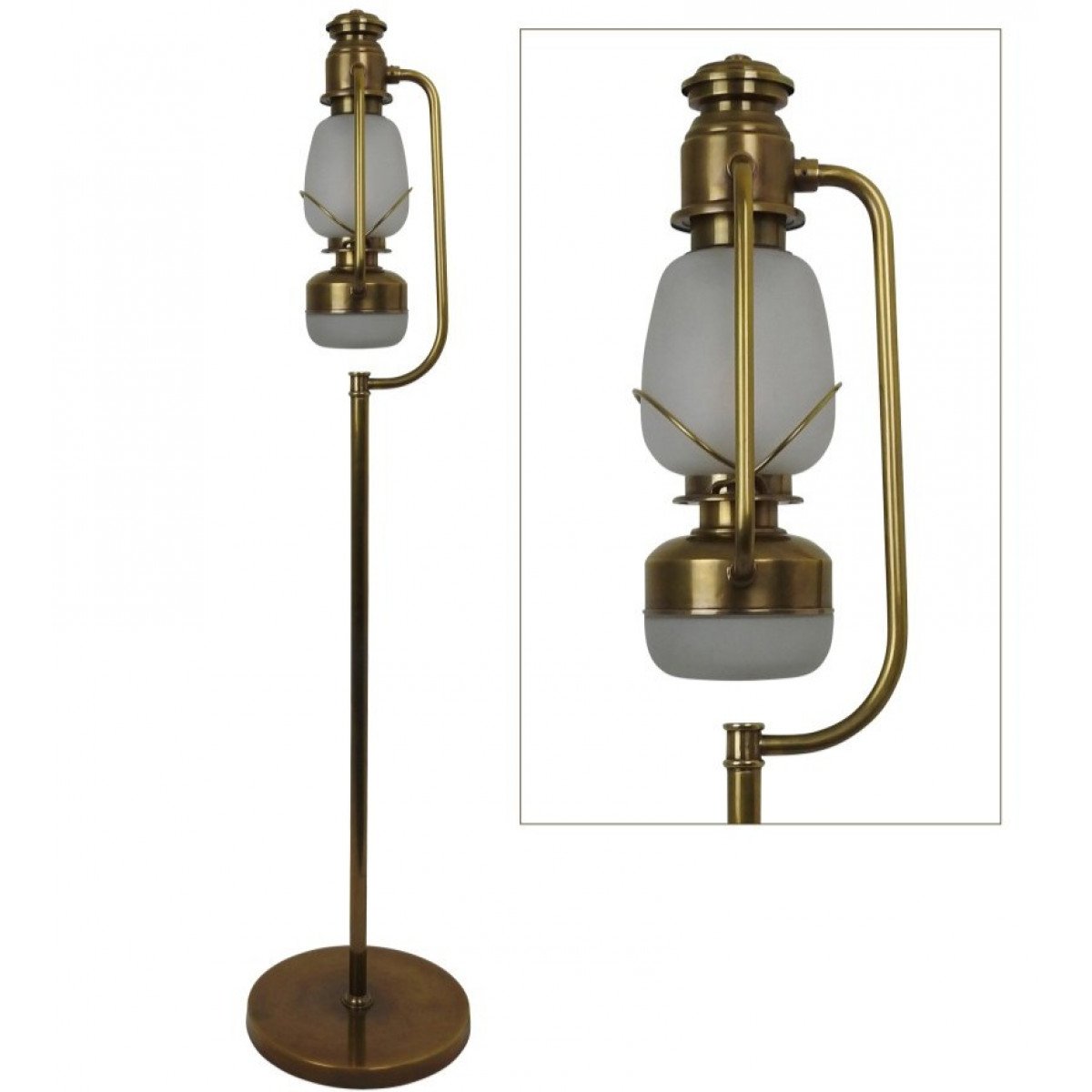 Vloerlamp Chester Antiek Messing