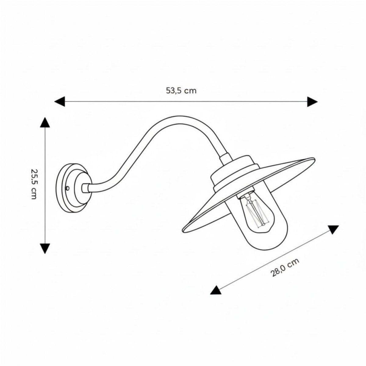 Stallamp Paddock Antiek Messing