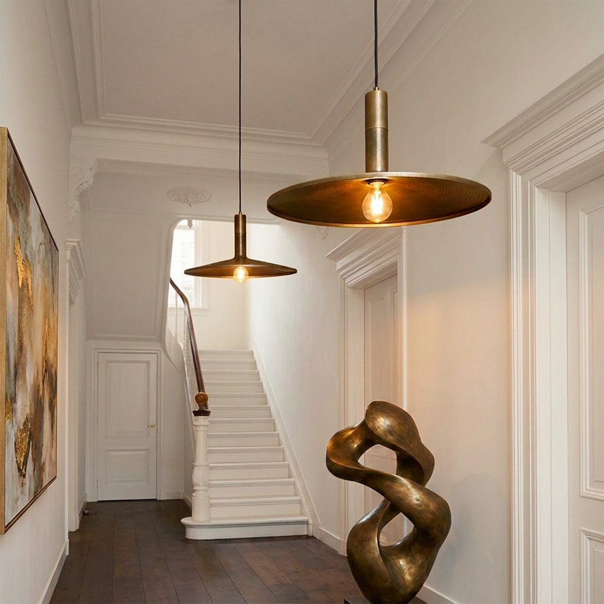 Hanglamp Roswell Antiek Messing