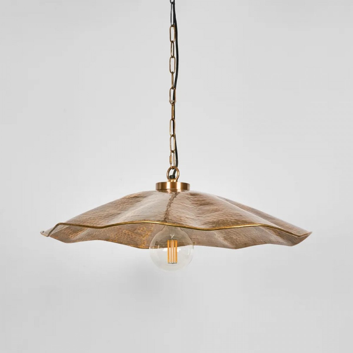 Hanglamp Manta Antiek Messing