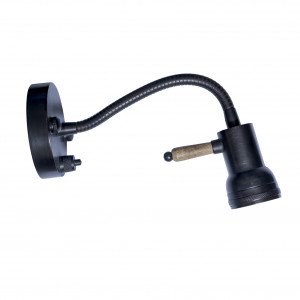 messing lamp met een GU10 fitting in de kleur antiek zwart