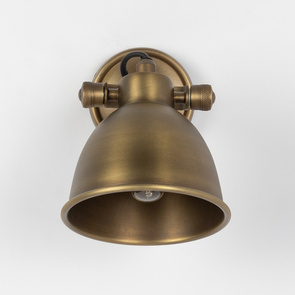 Industriele vintage Maxim Messing Wandspot