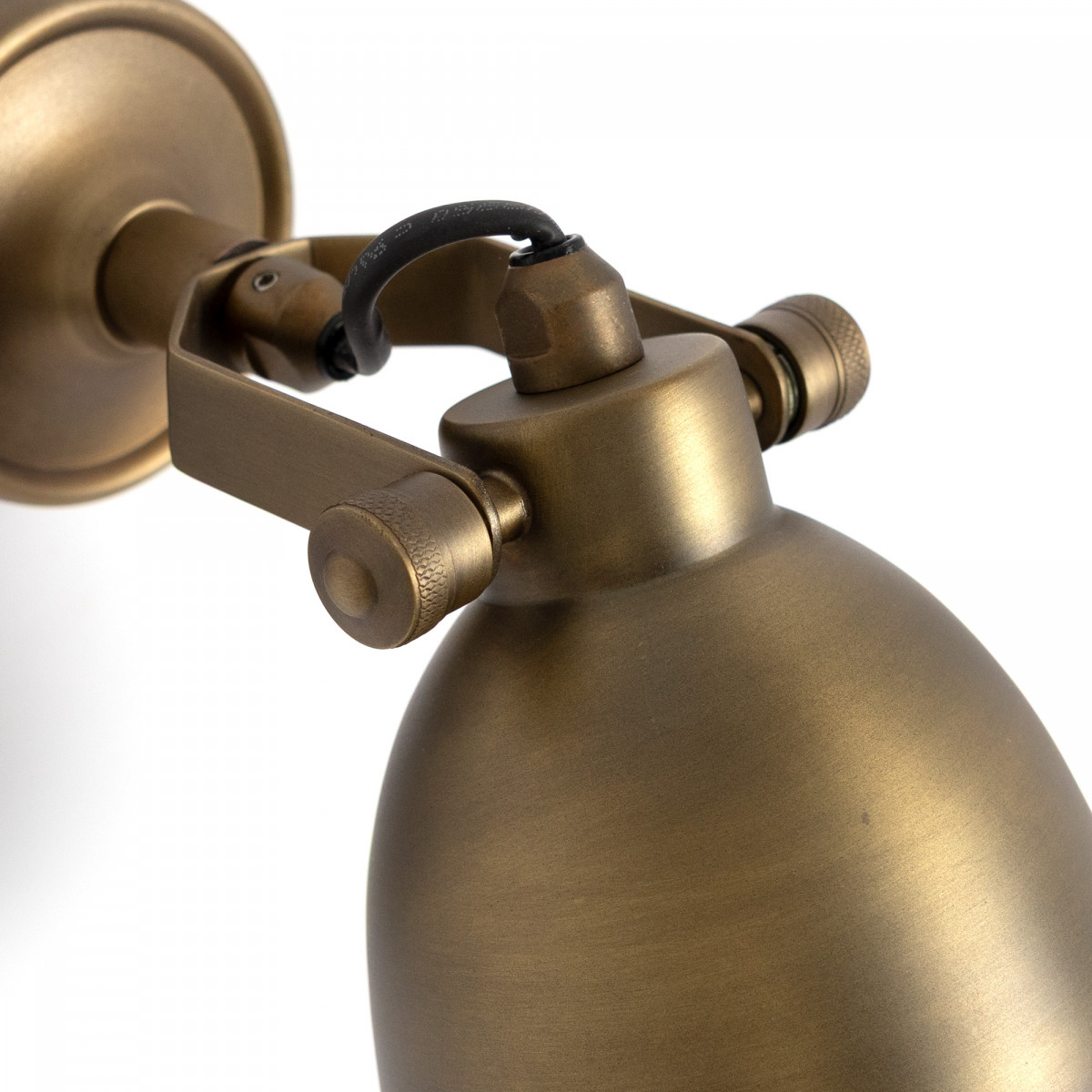 Industriele vintage Maxim Messing Wandspot