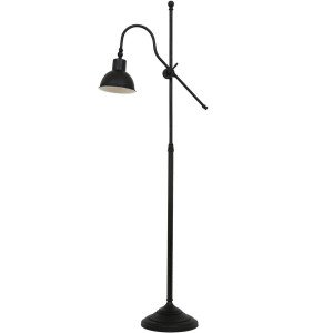 messing lamp met een E27 fitting in de kleur antiek zwart