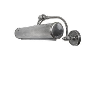 messing lamp met een E27 fitting in de kleur antiek zilver