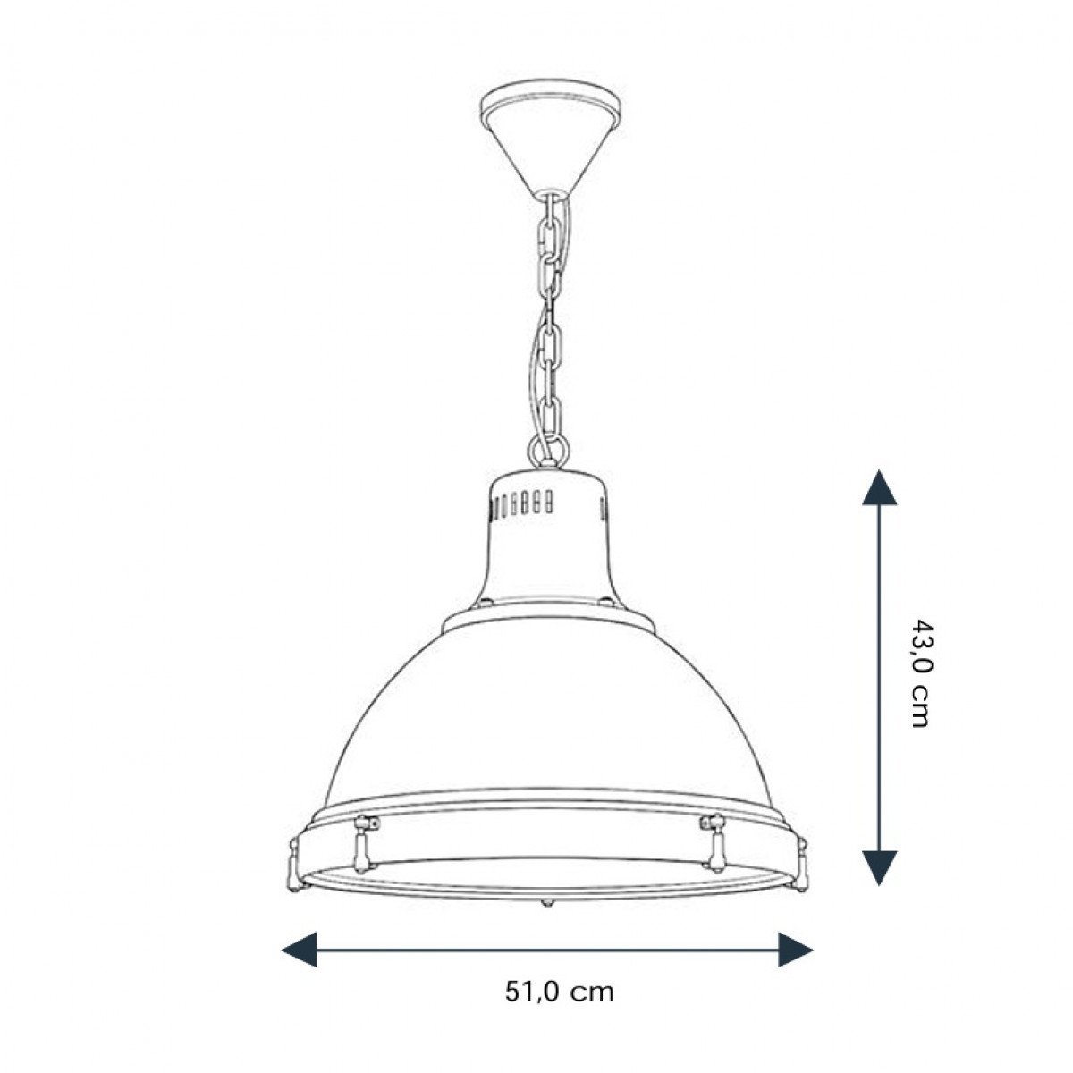 Hanglamp Davenport Antiek Zwart
