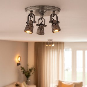 Westham plafonniere vintage zilver Westham plafonniere vintage zilver