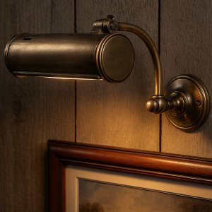 Schilderijlamp Matisse Antiek Zilver