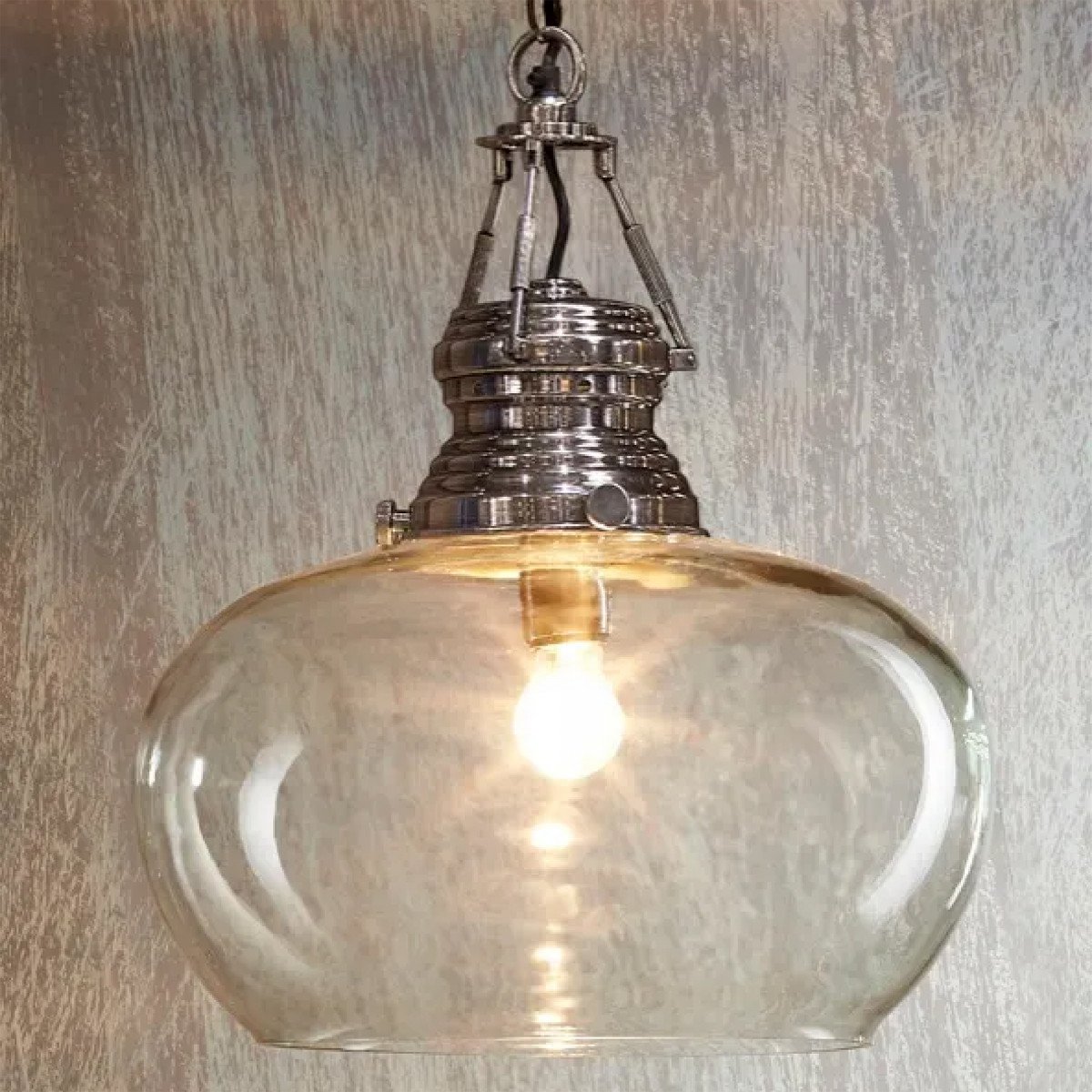 Hanglamp Hayley L Antiek Zilver