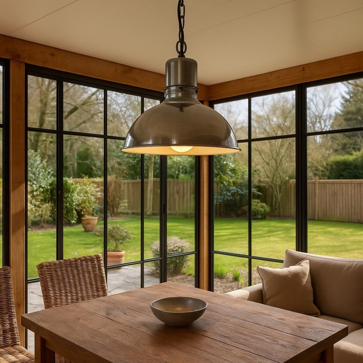 Hanglamp Stockport Antiek Zilver