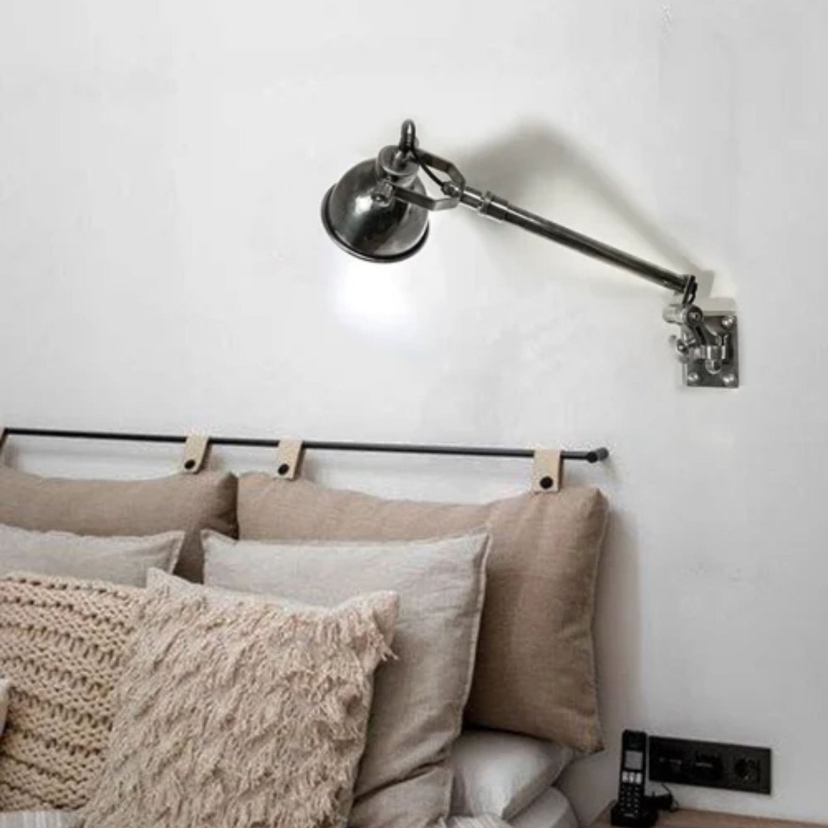 Muurlamp Tacoma Antiek Zilver