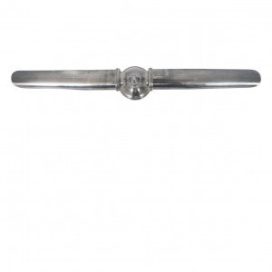 messing lamp met een E27 fitting in de kleur antiek zilver