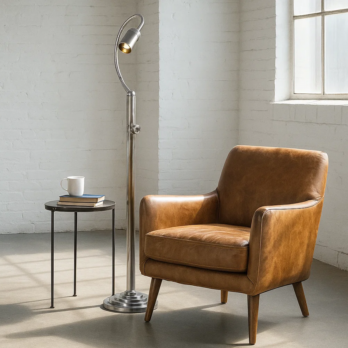 Vloerlamp Valdez Antiek Zilver