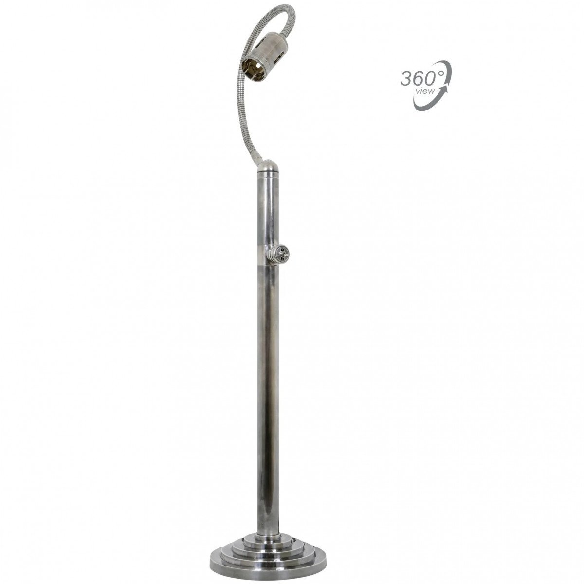 Vloerlamp Valdez Antiek Zilver