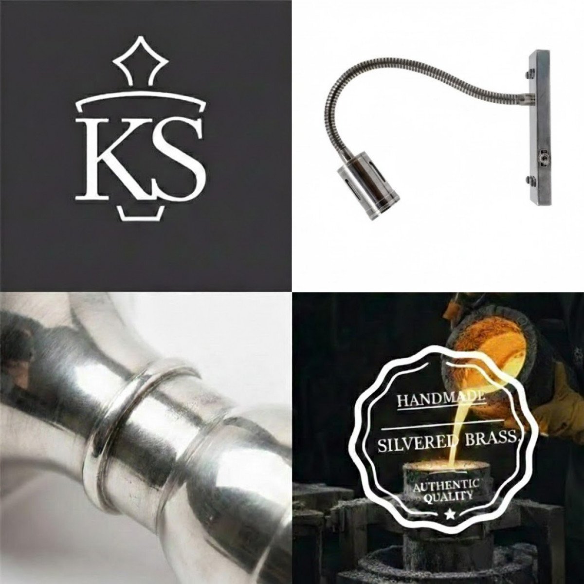 Muurlamp Ferrol Antiek Zilver