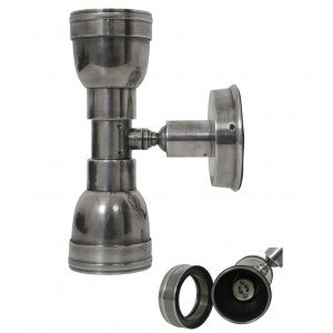 Muurspot Indigo Up en Down Antiek Zilver