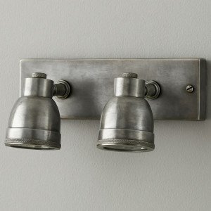 Industriële vintage Indigo Swirl Double zilver